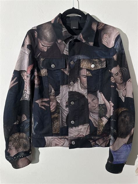 dior homme x dan witz mosh pit printed denim jacket|Editor’s Pick: Dior Homme x Dan Witz Fall/Winter 2017.